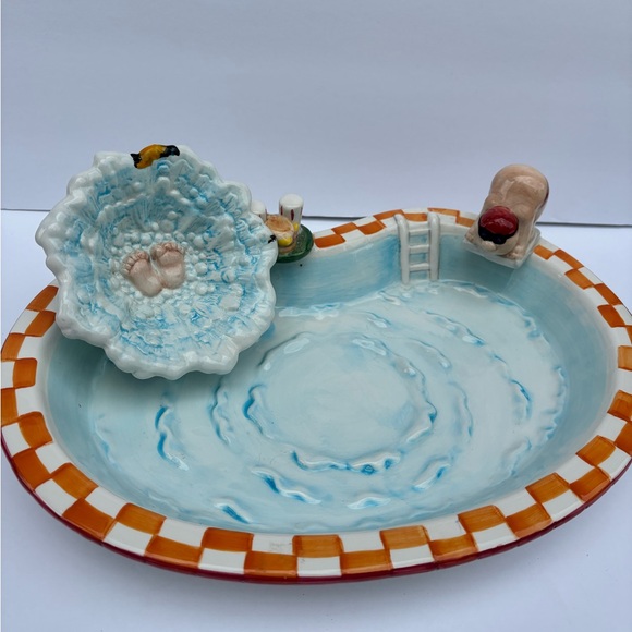 Swimming Pool Side Chip And Dip By Lillian Venon - Picture 4 of 6